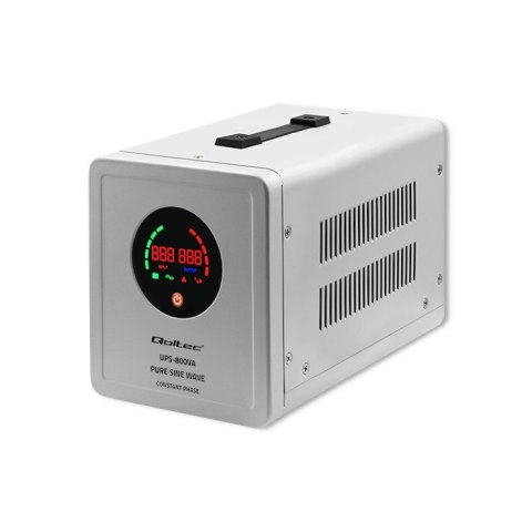 Zasilacz awaryjny Pure Sine Wave UPS | 800VA | 560W | Stała faza | Szary Zasilacz awaryjny Pure Sine Wave UPS | 800VA | 560W | Stała faza | Szary