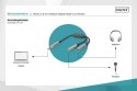 Kabel adapter headset Mini Jack 3,5mm/2x 3,5mm Mini Jack M/Ż nylon 0,2m