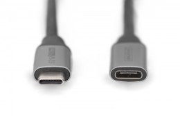 Kabel przedłużający USB 3.0 60W/5Gbps Typ USB C/USB C M/Ż 1m Czarny