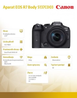 Aparat bezlusterkowy EOS R7 Body 5137C003