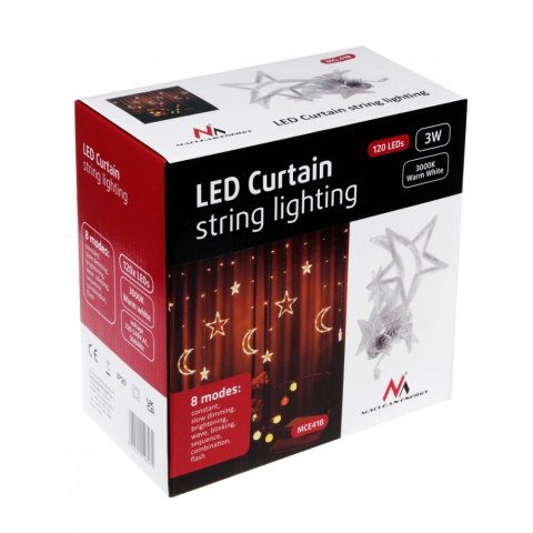 Kurtyna świetlna LED 3m MCE418 Kurtyna świetlna LED 3m MCE418