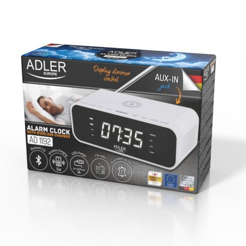Radiobudzik AD 1192B biały Radiobudzik AD 1192B biały