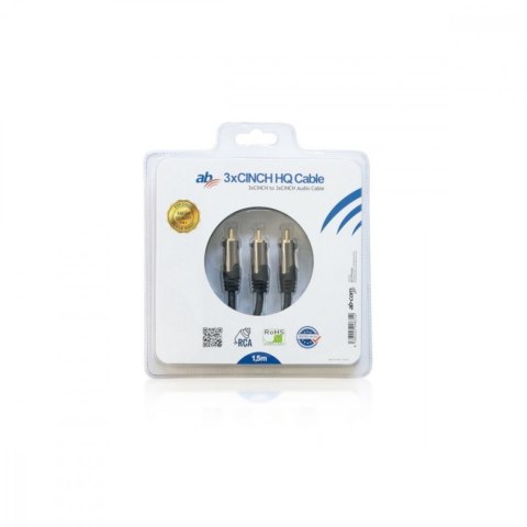 Kabel AB HQ 3xCINCH 1,5m