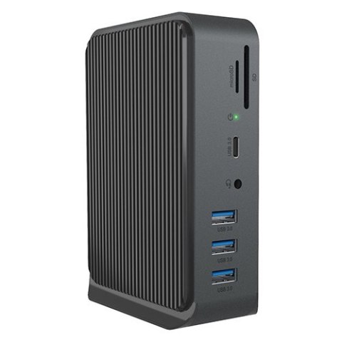Stacja dokująca IB-DK2261AC 13w1 USB Type-C,7xUSB,czytnik kart,Audio in/out,LAN,HDMI