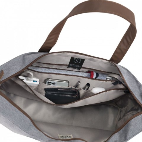 Torba na laptopa 13-14,1 cali Shopper Eco Motion jasnoszara