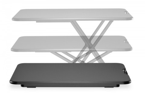 Ergonomiczna nakładka na biurko do pracy w pozycji stojącej/siedzącej, regulowana Ergonomiczna nakładka na biurko do pracy w pozycji stojącej/siedzącej, regulowana