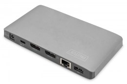 Stacja dokująca USB-C 11-portów z Thunderbolt 3, 8K 30Hz, PD 3.0, RJ45, Aluminiowa