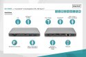 Stacja dokująca USB-C 11-portów z Thunderbolt 3, 8K 30Hz, PD 3.0, RJ45, Aluminiowa