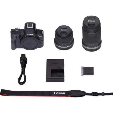 Aparat bezlusterkowy EOS R50 czarny + RF-S 18-45+ RF-S 55-210 5811C023 Aparat bezlusterkowy EOS R50 czarny + RF-S 18-45+ RF-S 55-210 5811C023