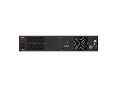 Zasilacz awaryjny UPS Line-interactive 1000VA 8xIEC C13 USB-B EPO LCD 2U Zasilacz awaryjny UPS Line-interactive 1000VA 8xIEC C13 USB-B EPO LCD 2U