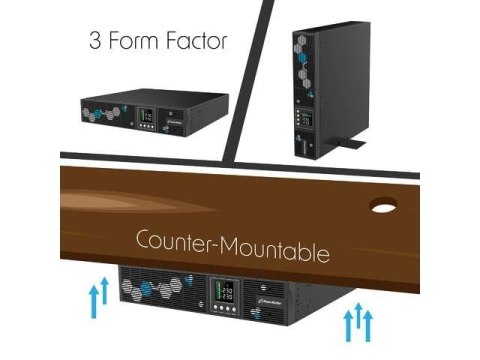 Zasilacz awaryjny UPS Line-interactive 1000VA 8xIEC C13 USB-B EPO LCD 2U Zasilacz awaryjny UPS Line-interactive 1000VA 8xIEC C13 USB-B EPO LCD 2U
