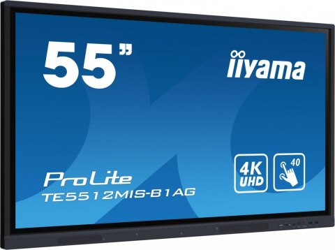 Monitor interaktywny 55 cali TE5512MIS-B1AG INFRARED,40pkt,IPS,4K,,7H,WiFi Monitor interaktywny 55 cali TE5512MIS-B1AG INFRARED,40pkt,IPS,4K,,7H,WiFi