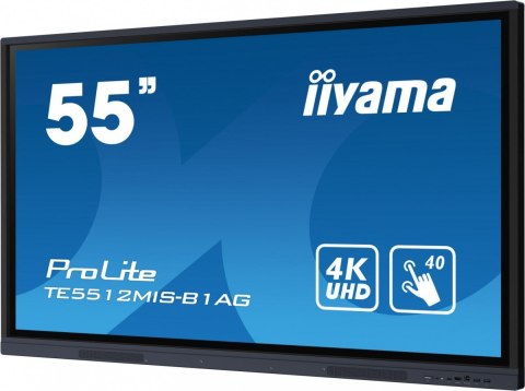 Monitor interaktywny 55 cali TE5512MIS-B1AG INFRARED,40pkt,IPS,4K,,7H,WiFi Monitor interaktywny 55 cali TE5512MIS-B1AG INFRARED,40pkt,IPS,4K,,7H,WiFi