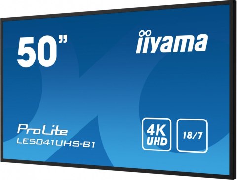 Monitor wielkoformatowy 50 cali LE5041UHS-B1 VA,4K,18/7,LAN,USB,HDMI Monitor wielkoformatowy 50 cali LE5041UHS-B1 VA,4K,18/7,LAN,USB,HDMI