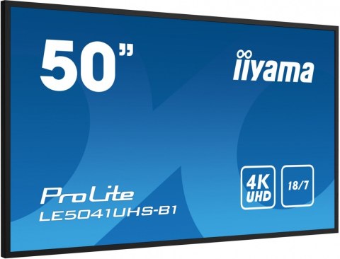 Monitor wielkoformatowy 50 cali LE5041UHS-B1 VA,4K,18/7,LAN,USB,HDMI Monitor wielkoformatowy 50 cali LE5041UHS-B1 VA,4K,18/7,LAN,USB,HDMI