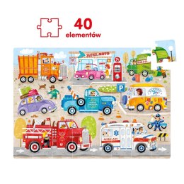Puzzle 40 elementów Moto puzzle Auta
