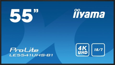 Monitor 55 cali LE5541UHS-B1 IPS,4K,18/7,LAN,USB,HDMI