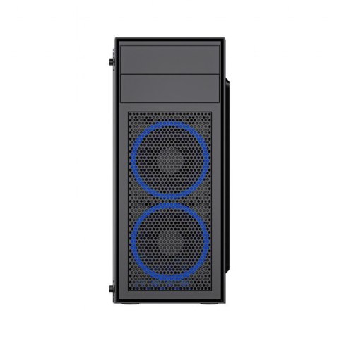 Obudowa Midi Tower Fornax M100B ATX niebiesie wentylatory Czarna Obudowa Midi Tower Fornax M100B ATX niebiesie wentylatory Czarna