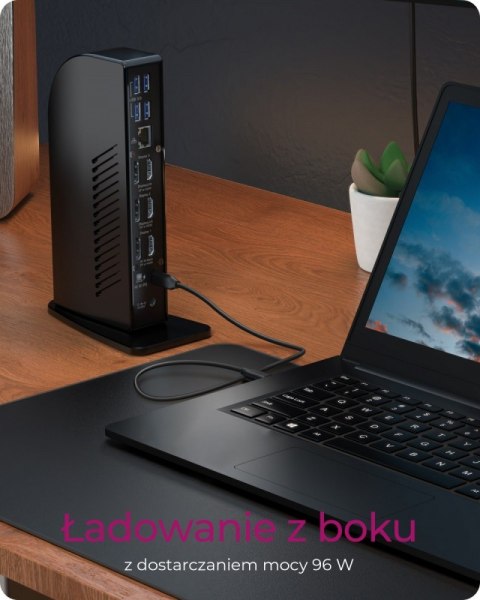 Stacja dokująca IB-DK2256AC 12in1,HDMI,DP,USB,CR,LAN,PD 96Watt