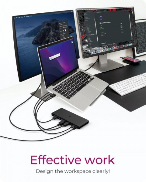 Stacja dokująca IB-DK2416-C 11in1,HDMI,DP,USB,LAN