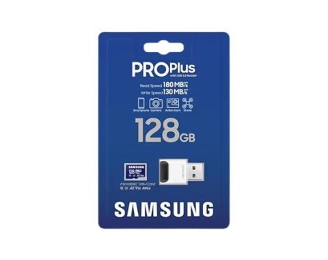 Karta pamięci microSD PRO Plus MB-MD128SB/WW 128GB + czytnik