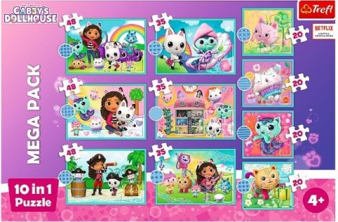 Puzzle 10w1 W świecie Gabi Gabby Dollhouse