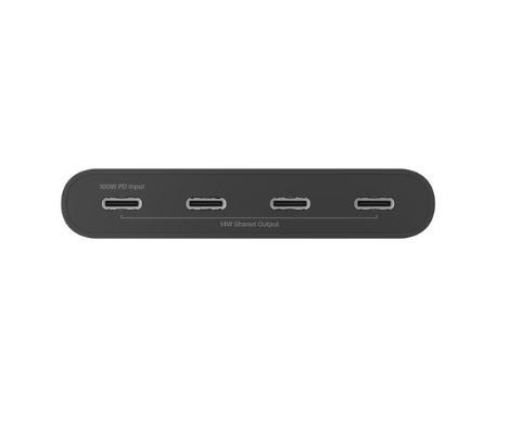 Stacja dokująca USB-C do 4xUSB-C czarny Stacja dokująca USB-C do 4xUSB-C czarny