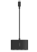 Stacja dokująca USB-C do 4xUSB-C czarny