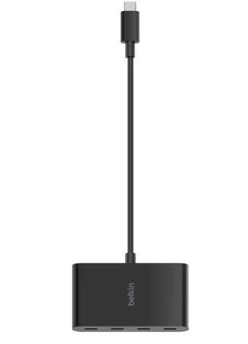Stacja dokująca USB-C do 4xUSB-C czarny Stacja dokująca USB-C do 4xUSB-C czarny