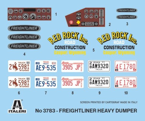 Model plastikowy Freightliner Heavy Dumper Truck 1/24 Model plastikowy Freightliner Heavy Dumper Truck 1/24