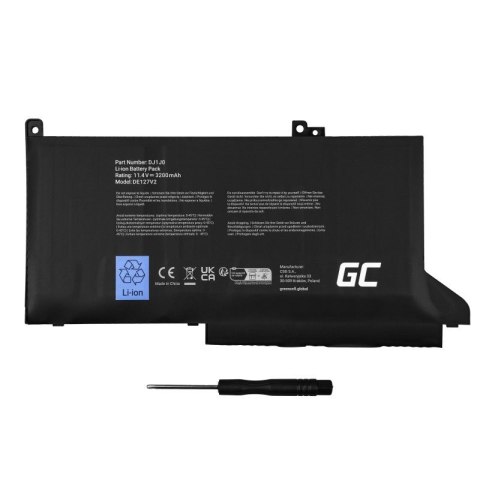 Bateria DJ1J0 11,4V 2700mAh do Dell Latitude 7280 7290 7380 7390