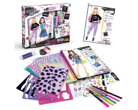 Zestaw kreatywny Projekt Moda Portfolio
