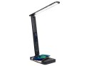 Lampa biurkowa + Bezprzewodowa podkładka ładująca LB13 Czarna