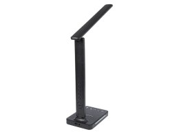 Lampa biurkowa + Bezprzewodowa podkładka ładująca LB13 Czarna