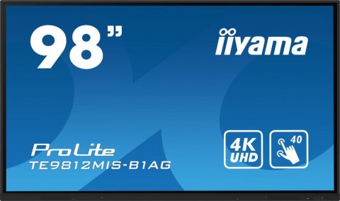 Monitor wielkoformatowy 97.5 cala TE9812MIS-B1AG INFRARED,40pkt,IPS,4K,7H,WiFi Monitor wielkoformatowy 97.5 cala TE9812MIS-B1AG INFRARED,40pkt,IPS,4K,7H,WiFi