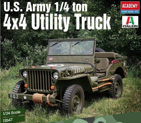 Model plastikowy U.S. Army 1/4 ton 4x4 Utility Truck 1/24 Model plastikowy U.S. Army 1/4 ton 4x4 Utility Truck 1/24