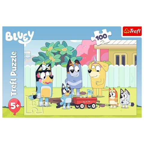 Puzzle 100 elementów Wesoły świat Bluey