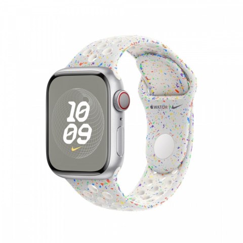 Pasek sportowy Nike w kolorze czystej platyny do koperty 41 mm - M/L Pasek sportowy Nike w kolorze czystej platyny do koperty 41 mm - M/L