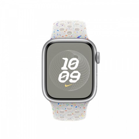 Pasek sportowy Nike w kolorze czystej platyny do koperty 41 mm - M/L Pasek sportowy Nike w kolorze czystej platyny do koperty 41 mm - M/L