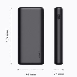 PB-Y37 Power Bank 20000mAh 65W 3xUSB PD 3.0 QC 3.0 LED