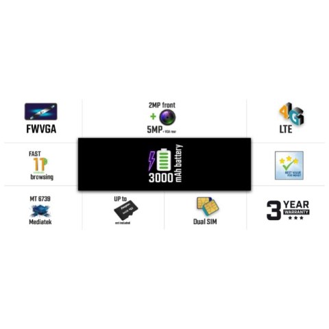 Smartfon Ultimate U505S 1GB RAM 16GB Dual Sim