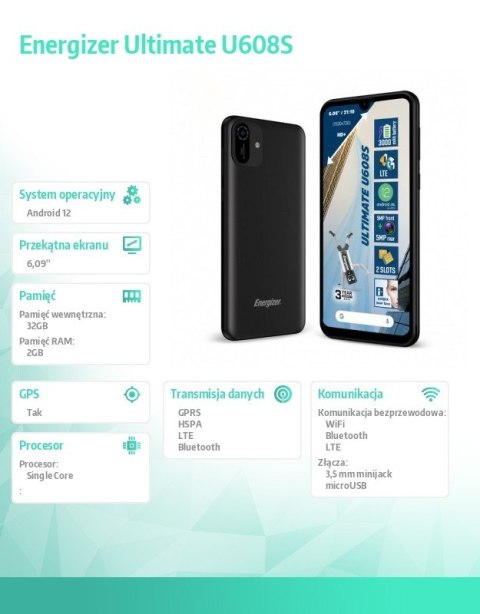 Smartfon Ultimate U608S 2GB RAM 32GB Dual Sim