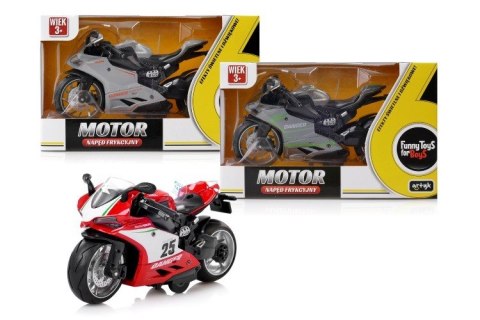 Motor z napędem frykcyjnym dźwięk, światło