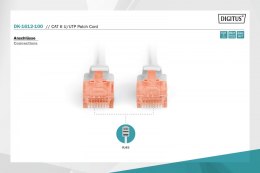 Patch cord U/UTP kat.6 PVC 10m szary