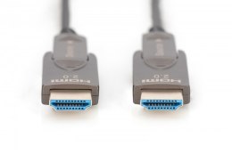 Kabel hybrydowy AOC HDMI 2.0 Premium High Speed Ethernet 4K60Hz UHD HDMI D/A HDMI D/A M/M z odłączanym wtykiem, 10m, Czarny