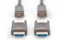 Kabel hybrydowy AOC HDMI 2.0 Premium High Speed Ethernet 4K60Hz UHD HDMI D/A HDMI D/A M/M z odłączanym wtykiem, 15m, Czarny