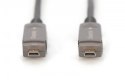 Kabel hybrydowy AOC HDMI 2.0 Premium High Speed Ethernet 4K60Hz UHD HDMI D/A HDMI D/A M/M z odłączanym wtykiem, 30m, Czarny