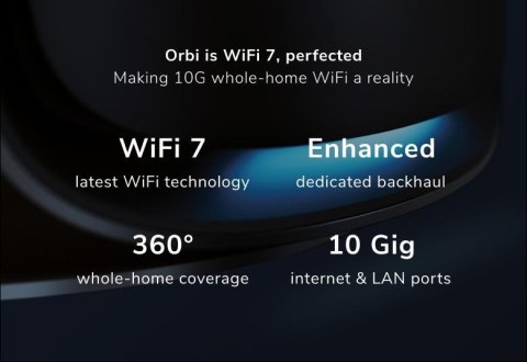Router RBE973SB System WiFi 7 Orbi 3-pk Black Router RBE973SB System WiFi 7 Orbi 3-pk Black