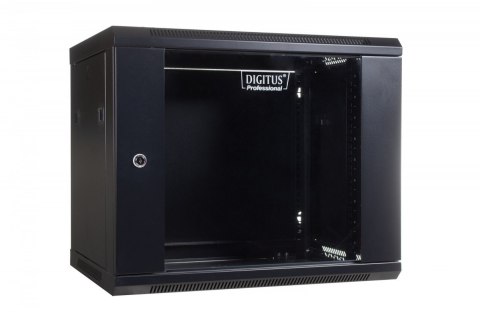 Szafa sieciowa wisząca 19 cali 9U rack 600x600, drzwi szyba, niedzielona, niezłożona, Czarna Szafa sieciowa wisząca 19 cali 9U rack 600x600, drzwi szyba, niedzielona, niezłożona, Czarna