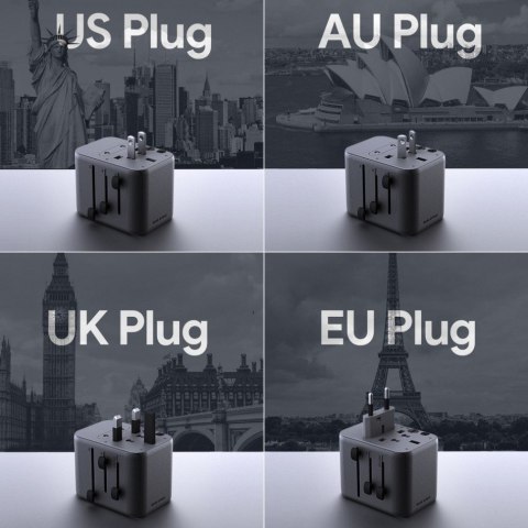 PA-TA07 ładowarka podróżna uniwersalna 35W PD EU/US/UK/AUS PA-TA07 ładowarka podróżna uniwersalna 35W PD EU/US/UK/AUS